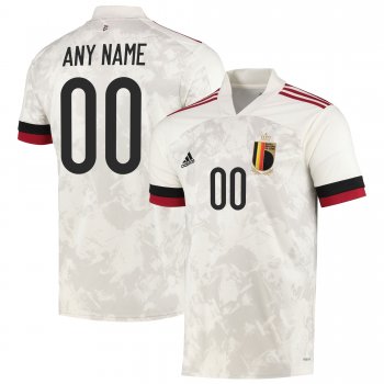 Belgium National Team 2022 Qatar World Cup Custom White Away Men Jersey