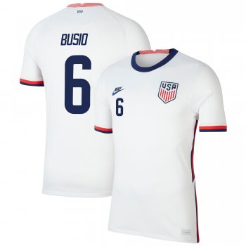 USA National Team 2022 Qatar World Cup Gianluca Busio #6 White Home Men Jersey