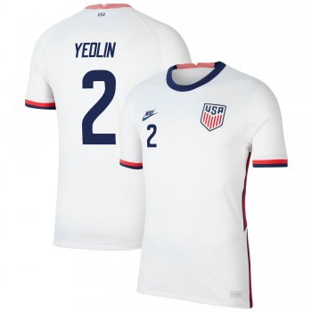 USA National Team 2022 Qatar World Cup DeAndre Yedlin #2 White Home Men Jersey