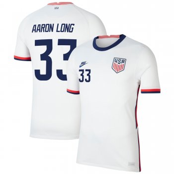 USA National Team 2022 Qatar World Cup Aaron Long #33 White Home Men Jersey