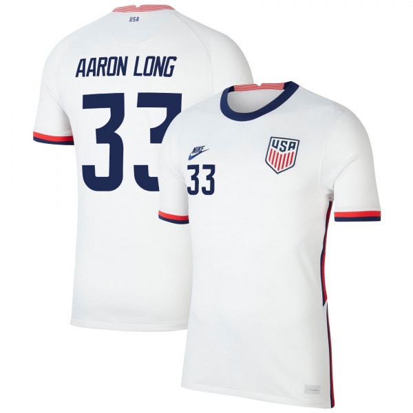 USA National Team 2022 Qatar World Cup Aaron Long #33 White Home Men Jersey