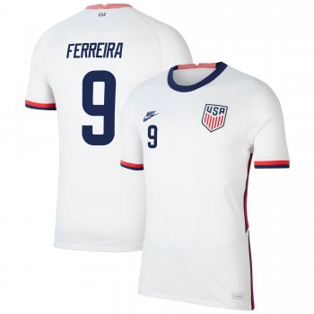 USA National Team 2022 Qatar World Cup Jesus Ferreira #9 White Home Men Jersey