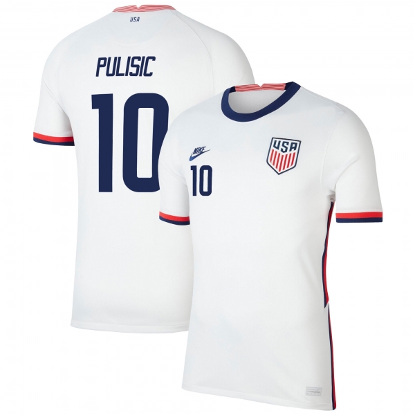 USA National Team 2022 Qatar World Cup Christian Pulisic #10 White Home Men Jersey