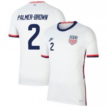 USA National Team 2022 Qatar World Cup Erik Palmer-Brown #2 White Home Men Jersey