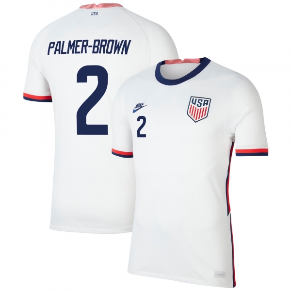 USA National Team 2022 Qatar World Cup Erik Palmer-Brown #2 White Home Men Jersey