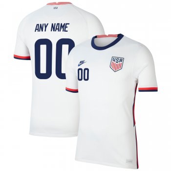 USA National Team 2022 Qatar World Cup Custom White Home Men Jersey