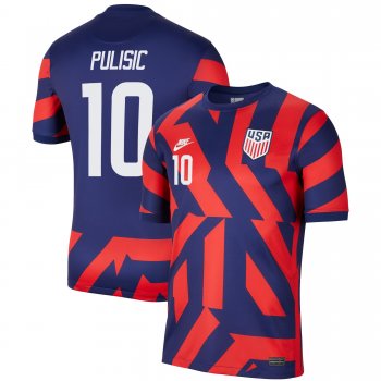 USA National Team 2022 Qatar World Cup Christian Pulisic #10 Blue Away Men Jersey