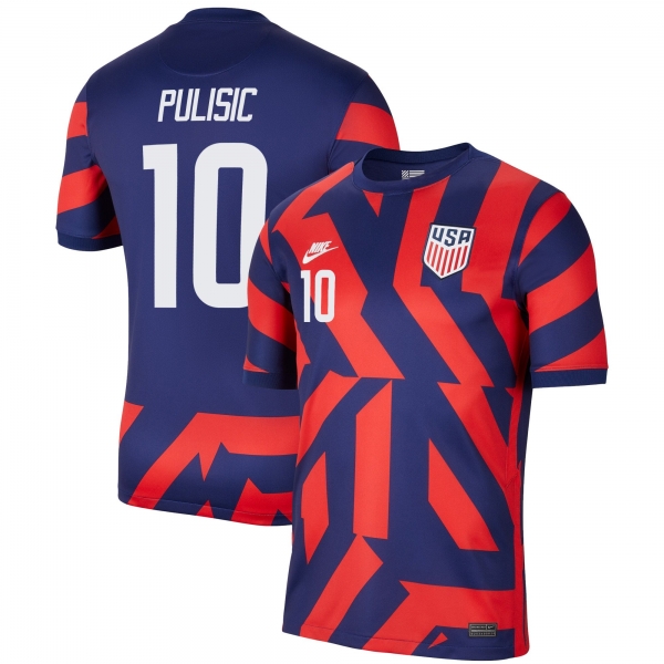 USA National Team 2022 Qatar World Cup Christian Pulisic #10 Blue Away Men Jersey