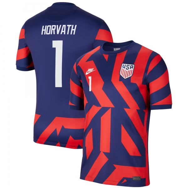 USA National Team 2022 Qatar World Cup Ethan Horvath #1 Blue Away Men Jersey