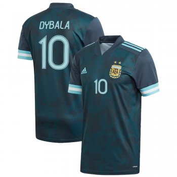 Argentina National Team 2022 Qatar World Cup Paulo Dybala #10 Teal Away Men Jersey