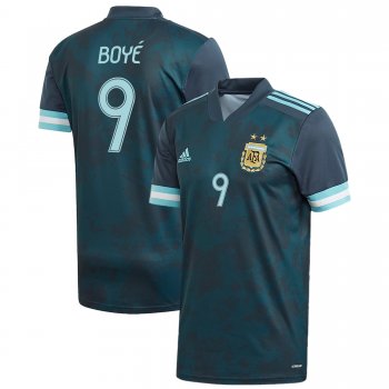 Argentina National Team 2022 Qatar World Cup Lucas Boye #9 Teal Away Men Jersey