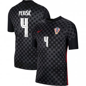 Croatia National Team 2022 Qatar World Cup Ivan Perisic #4 Black Away Men Jersey