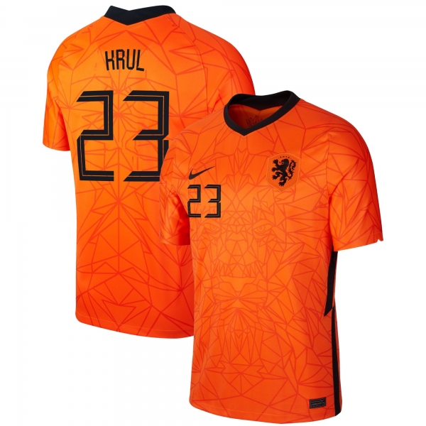 Netherlands National Team 2022 Qatar World Cup Tim Krul #23 Orange Home Men Jersey