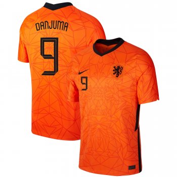 Netherlands National Team 2022 Qatar World Cup Arnaut Danjuma #9 Orange Home Men Jersey