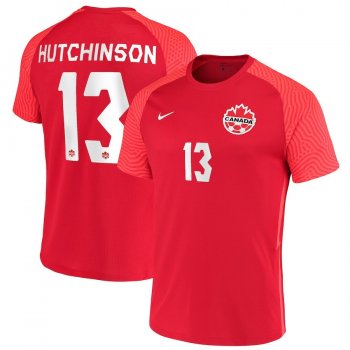 Canada National Team 2022 Qatar World Cup Atiba Hutchinson #13 Red Home Men Jersey