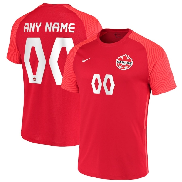 Canada National Team 2022 Qatar World Cup Custom Red Home Men Jersey