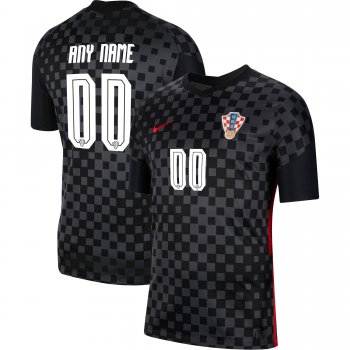 Croatia National Team 2022 Qatar World Cup Custom Black Away Men Jersey