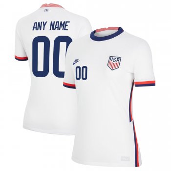 Women Custom USA National Team 2022 Qatar World Cup Custom White Home Jersey