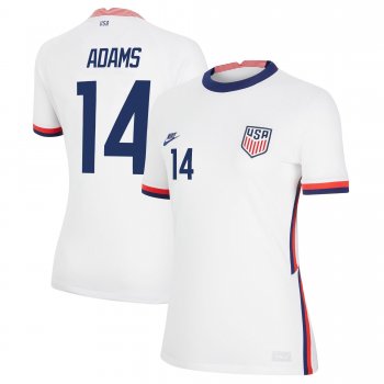 Women USA National Team 2022 Qatar World Cup Tyler Adams #14 White Home Jersey