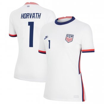 Women USA National Team 2022 Qatar World Cup Ethan Horvath #1 White Home Jersey