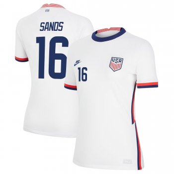 Women USA National Team 2022 Qatar World Cup James Sands #16 White Home Jersey