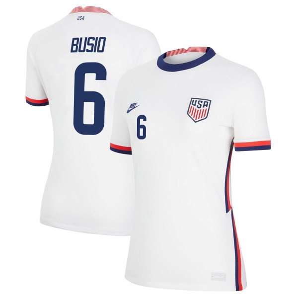 Women USA National Team 2022 Qatar World Cup Gianluca Busio #6 White Home Jersey