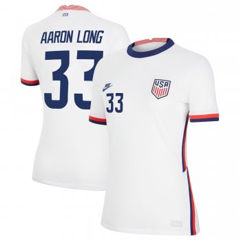 Women USA National Team 2022 Qatar World Cup Aaron Long #33 White Home Jersey