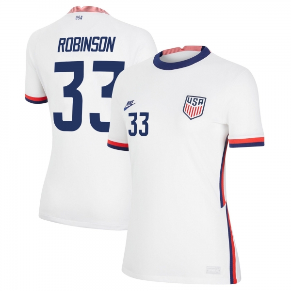 Women USA National Team 2022 Qatar World Cup Antonee Robinson #33 White Home Jersey