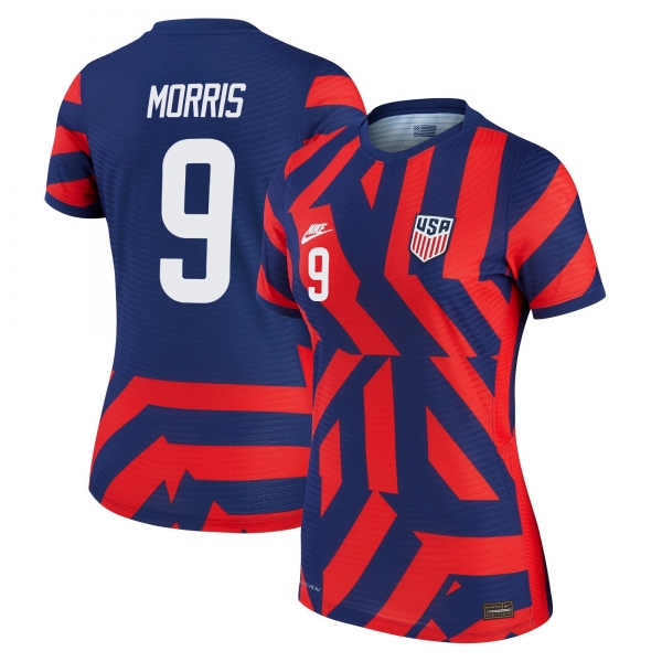 Women USA National Team 2022 Qatar World Cup Jordan Morris #9 Blue Away Jersey