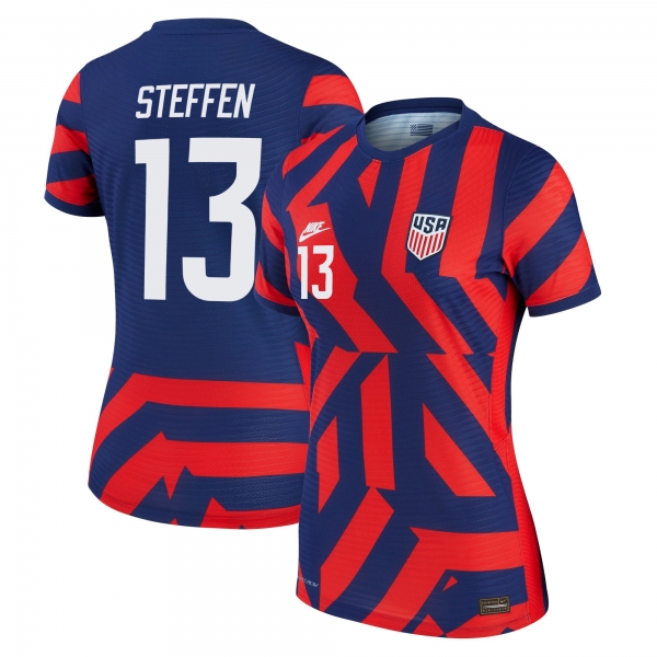 Women USA National Team 2022 Qatar World Cup Zack Steffen #13 Blue Away Jersey