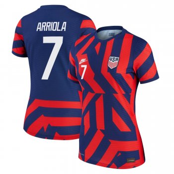 Women USA National Team 2022 Qatar World Cup Paul Arriola #7 Blue Away Jersey