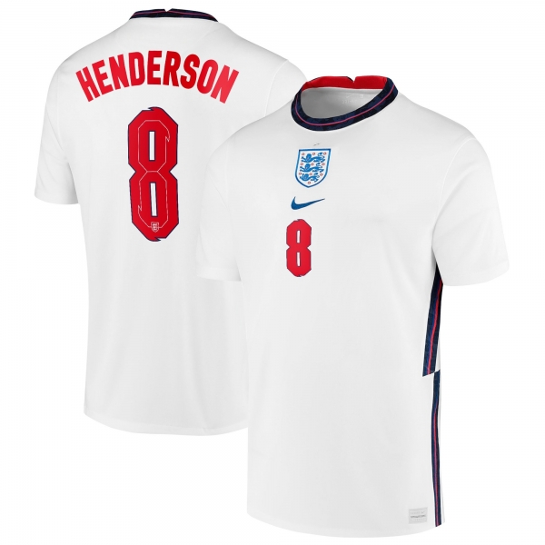 England National Team 2022 Qatar World Cup Henderson #8 White Home Men Jersey