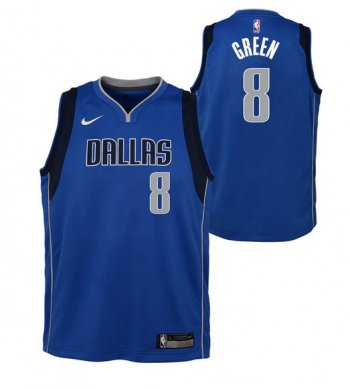 Men's Dallas Mavericks #8 Josh Green Stitched Basketball Jersey