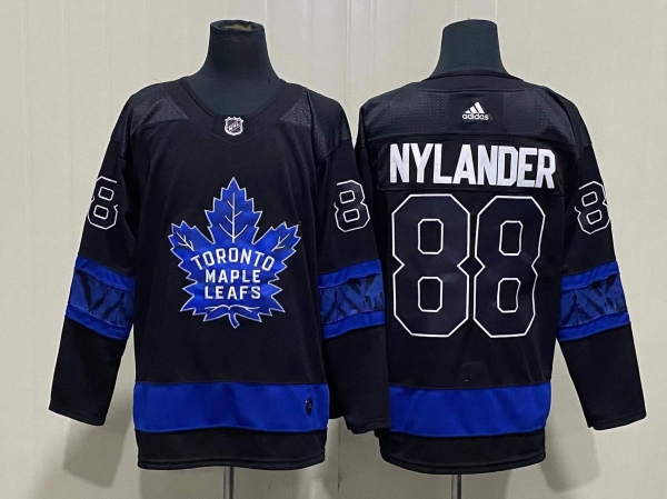 Men's Toronto Maple Leafs #88 William Nylander Black X Drew House Inside Out Stitched Jersey