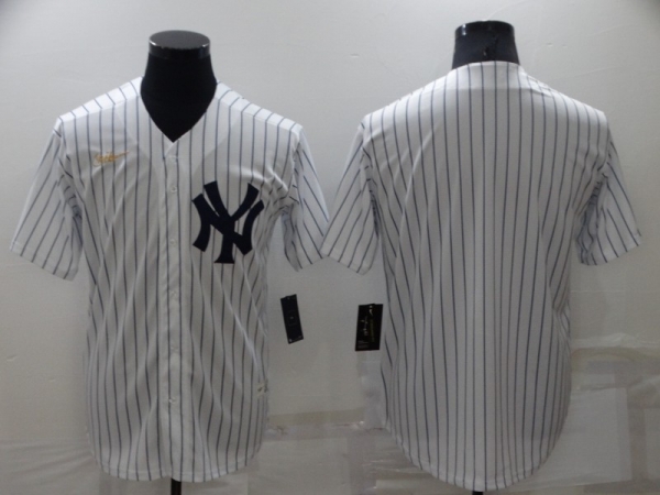 Men's New York Yankees Blank White Throwback Stitched MLB Cool Base Nike Jersey