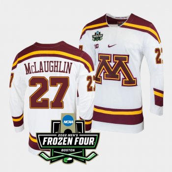 Blake McLaughlin Minnesota Golden Gophers 2022 Frozen Four White Home Jersey 27