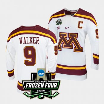 Sammy Walker Minnesota Golden Gophers 2022 Frozen Four White Home Jersey 9