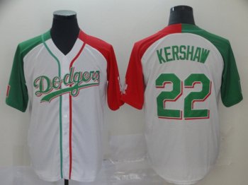 Men's Los Angeles Dodgers #22 Clayton Kershaw Mexican Heritage Culture Night Jersey