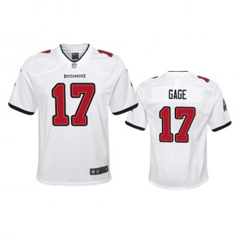 Youth Buccaneers Russell Gage White Game Jersey