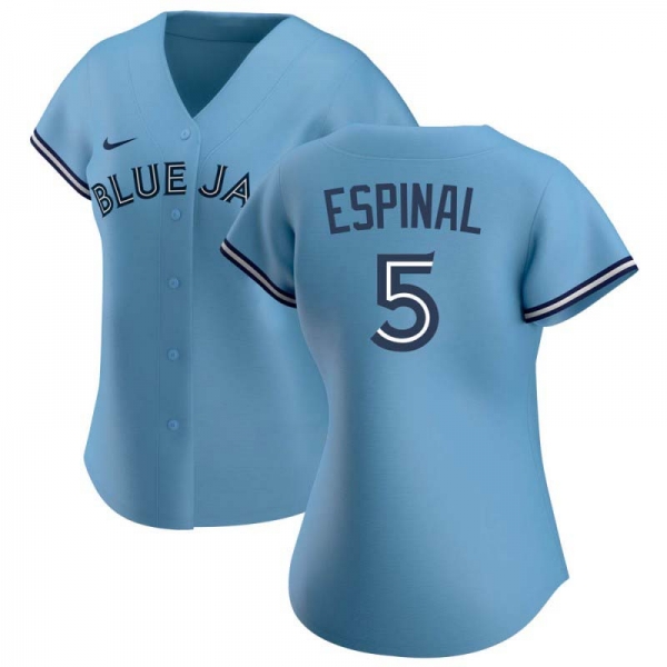 Women's Replica Santiago Espinal Toronto Blue Jays Blue Jersey