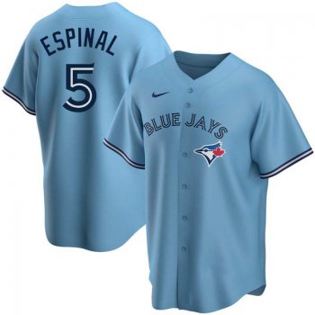 Replica Santiago Espinal Men's Toronto Blue Jays Blue Powder Alternate Jersey