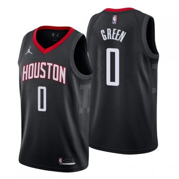 Houston Rockets No. 0 Jalen Green Black Swingman Statement Edition Jersey