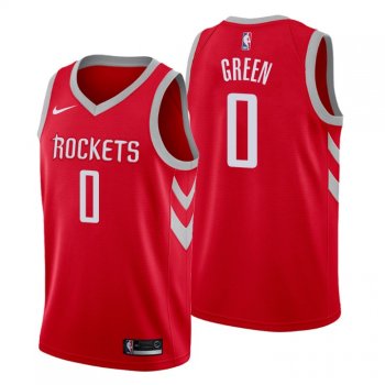 Houston Rockets No. 0 Jalen Green Red Swingman Icon Edition Jersey