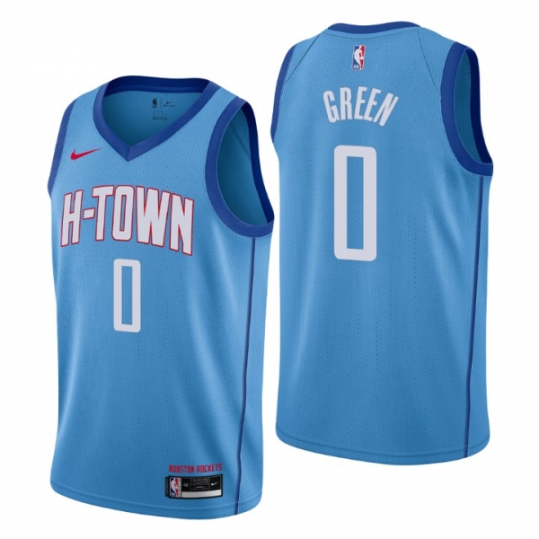 Houston Rockets No. 0 Jalen Green Royal Swingman City Edition Jersey