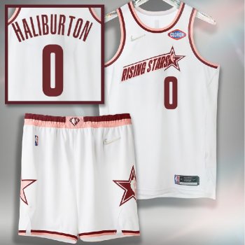 Team Isiah Indiana Pacers Tyrese Haliburton 2022 NBA Rising Stars White Jersey