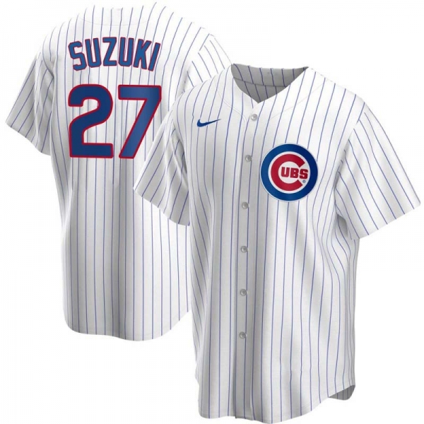 Seiya Suzuki Men's Chicago Cubs Home Jersey - White Replica