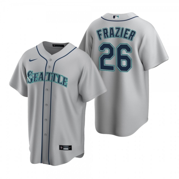 Men's Seattle Mariners Adam Frazier Nike Gray Replica Road Jersey