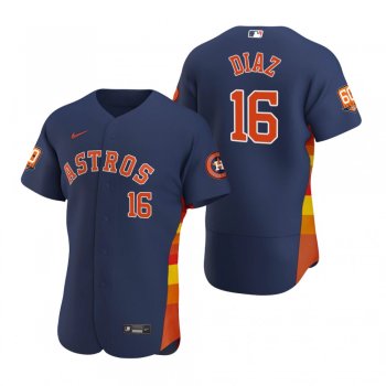 Men's Houston Astros Aledmys Diaz Navy 60th Anniversary Authentic Jersey