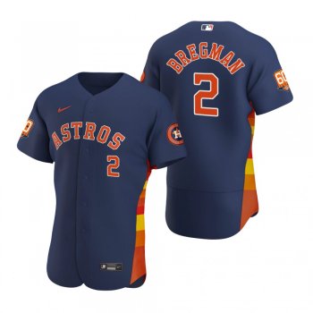 Men's Houston Astros Alex Bregman Navy 60th Anniversary Authentic Jersey