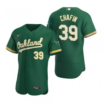 Men's Oakland Athletics Andrew Chafin Nike Kelly Green Authentic Alternate Jersey